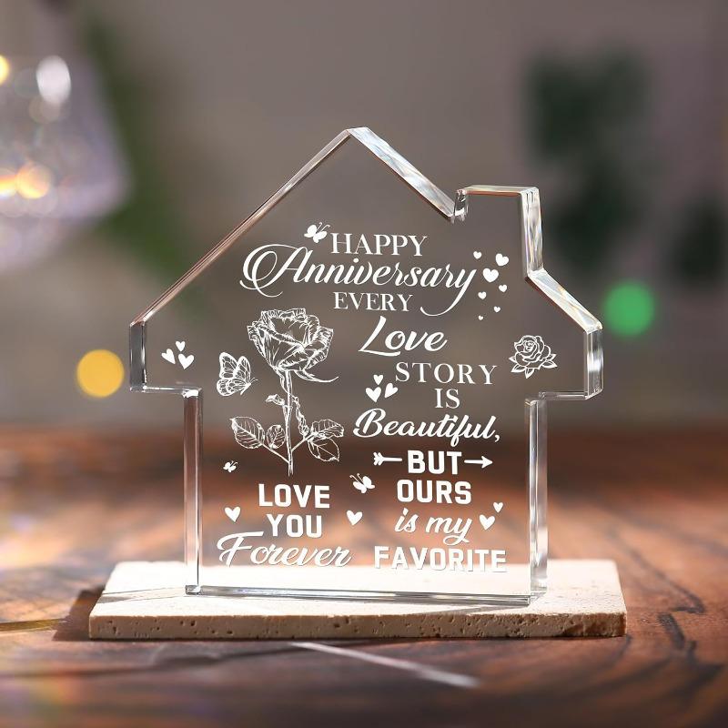 

Timeless Anniversary Crystal - Celebratory Love Keepsake for All Relationships чистый
