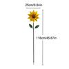 Outdoor Wind Spinner, 45.6" Metal Sunflower Wind Spinner With Stake, 360Degree Rotating Windmill Yard Art, Kinetic Wind Sculptures