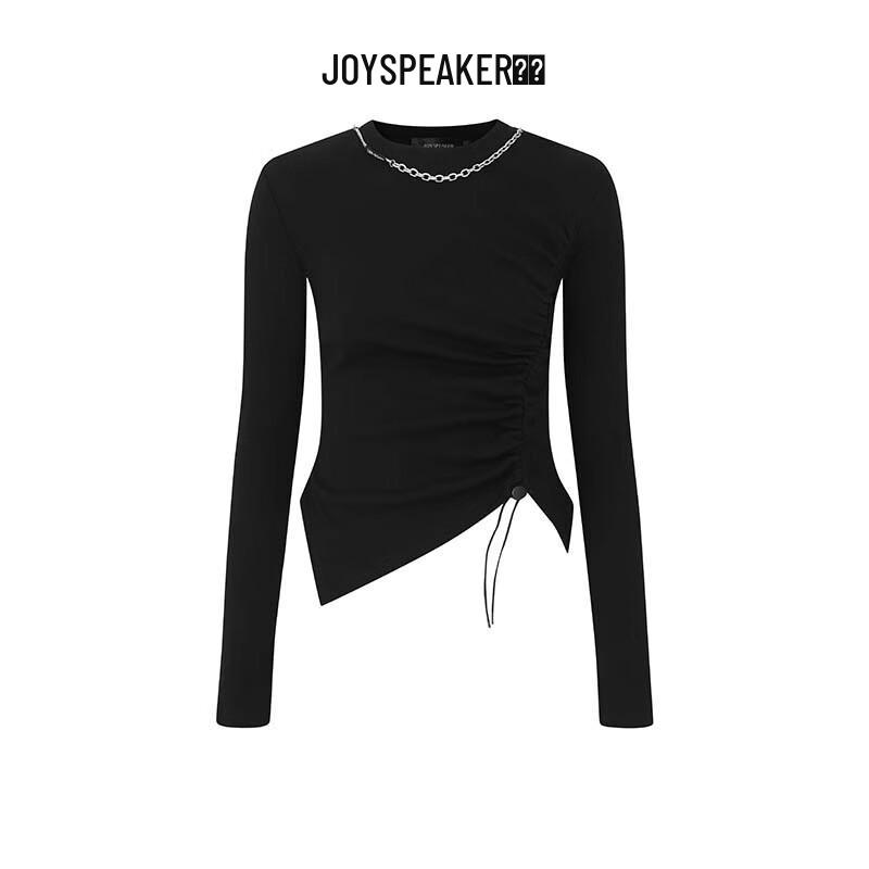 JOY SPEAKER 2025 Spring Slim-Fit Long-Sleeve Knit Top