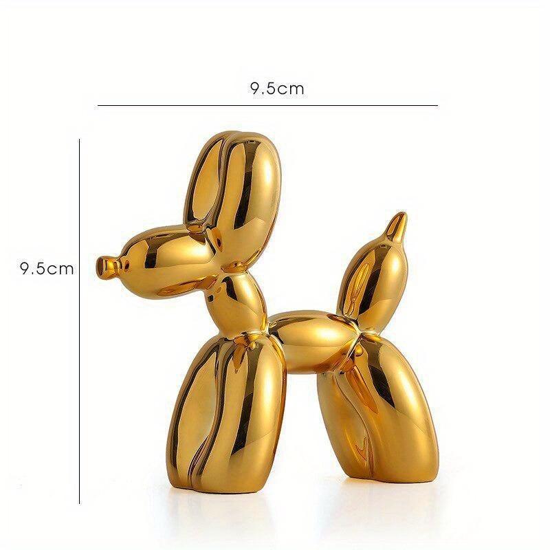 Nordic Mini Balloon Dog Small Ornaments Resin Living Room Desktop for Office Study Children's Room Home Decorations