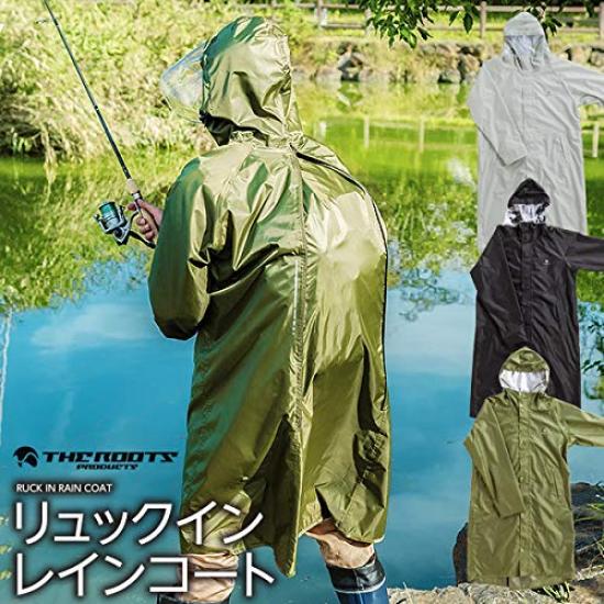 Raincoat Backpack Raincoat Black M [The Roots] Men's ARG-211