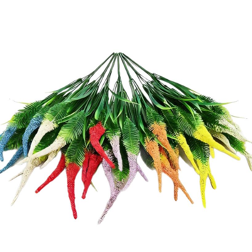 5-Head Foxtail Grass Artificial Flower for Home Decor & Outdoor Photography Props