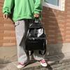 Women's Backpack Vintage Soft PU Backpack casual Anti-theft Shoulder Bag Solid Color School Backpack