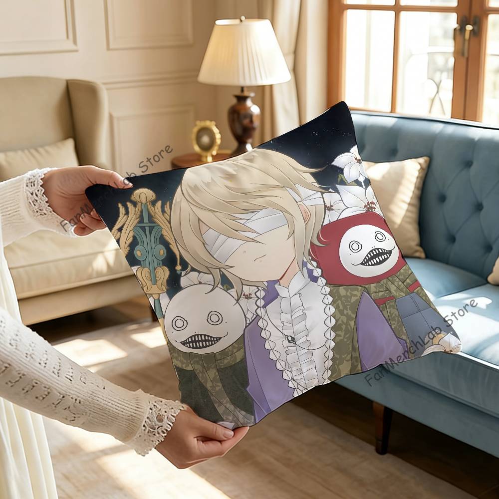 NNier RReplicant Emil Printed Pillow Cover Cushion Case Simple Sofa Pillow Case No Pillow Core