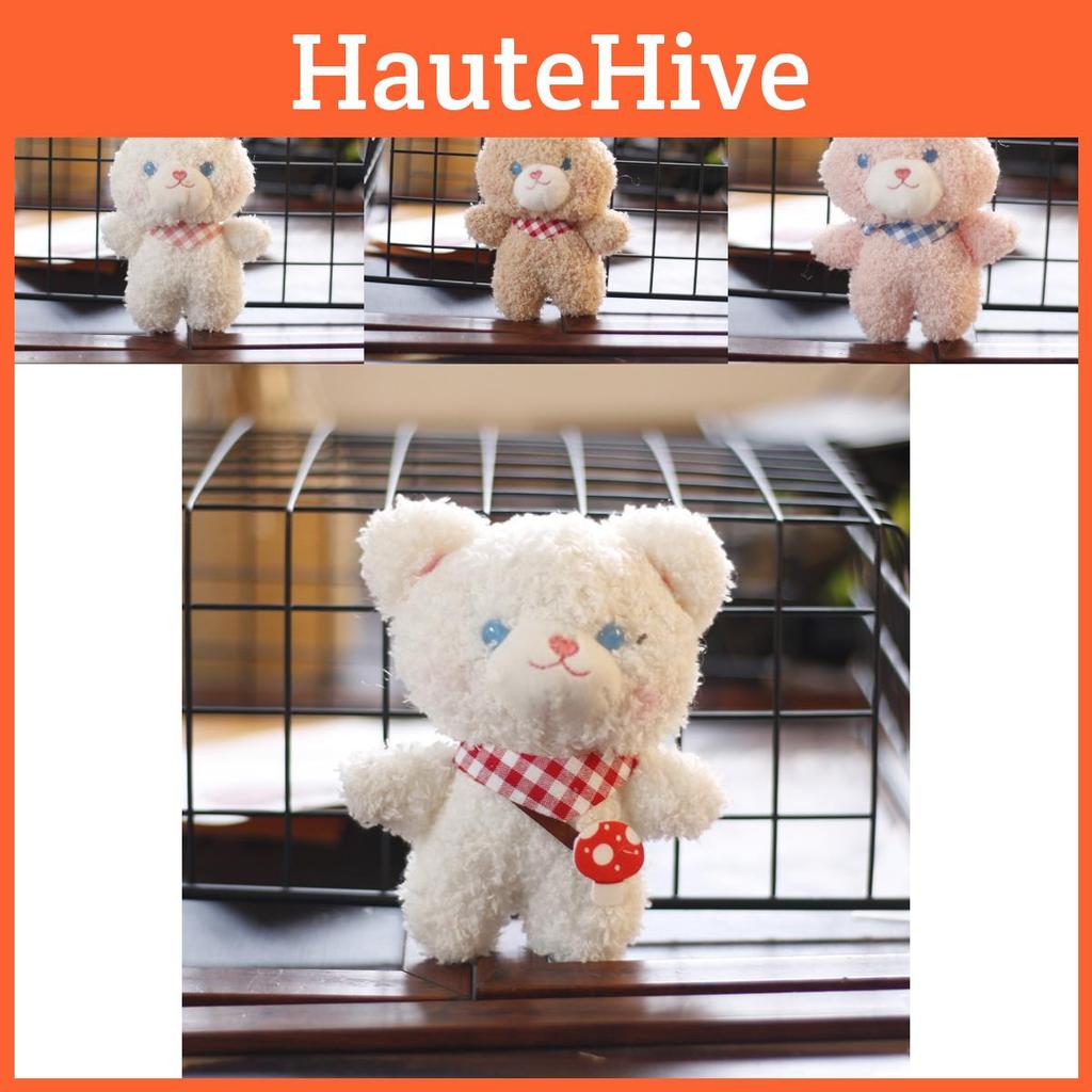 Cute Bear And Rabbit Plush Keychain Soft And Cozy Backpack Ornament