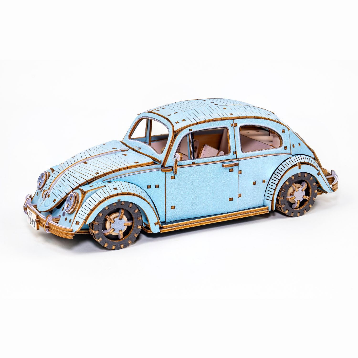 

Деревянная модель-головоломка VW Beetle Type 1 3D для взрослых 3D-головоломка отлично подходит для начинающих В комплекте с иллюстрированными инструкциями по сборке Веселый набор для творчества
