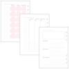 Marks System Notebook A5 Regular Size Binder with Trial Refills Plain Blue ODR-DC01-BL
