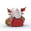 Building Block Compatible, Red Lotus Knight Beast, Royal Knight, Square Head Boy, Assembled Building Block Doll Model
