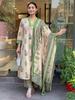 Beautiful Blockprinted Aline Kurta Palazzo Dupattas Set Indian Women's Kurti Set