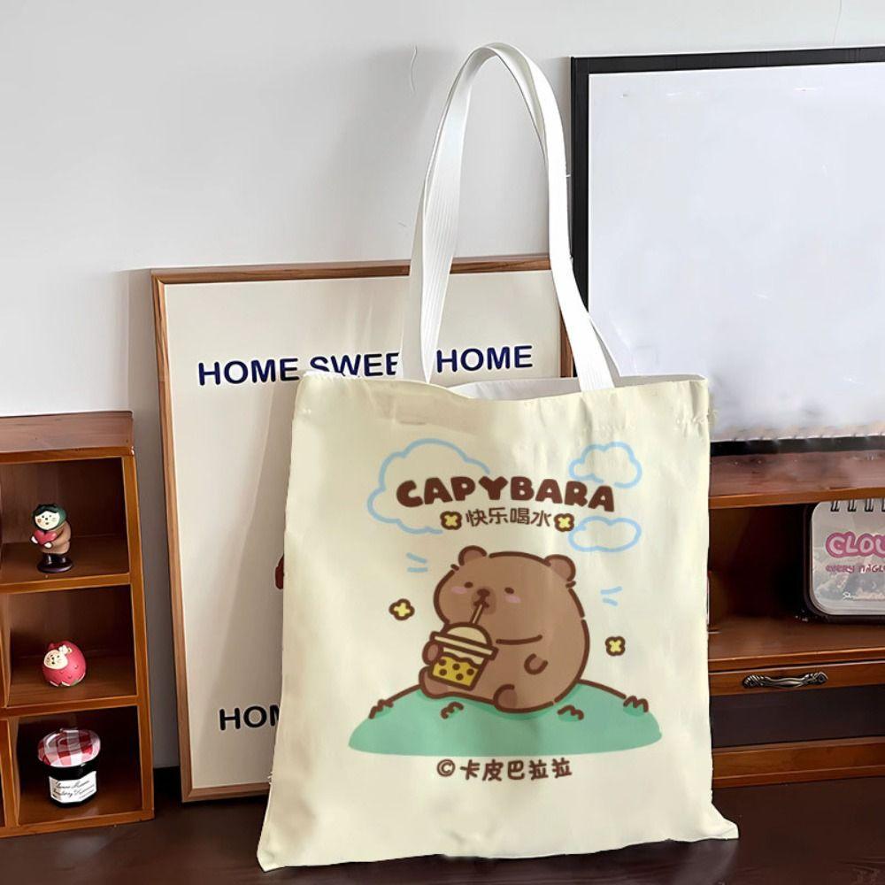 Schultasche Capybara Umhängetasche Unterarmtasche Große Kapazität Capybara Handtasche Mädchen