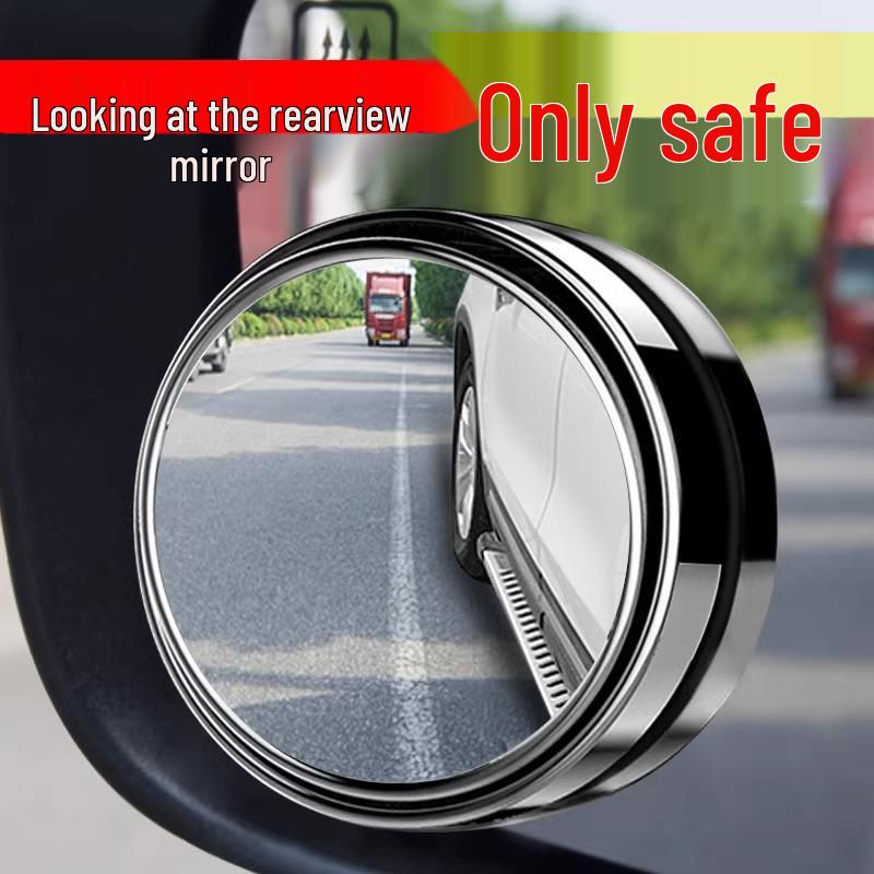 360° Ultra-Clear Blind Spot Mirror: Small, Round, Wide-Angle Rearview for Reversing Aid