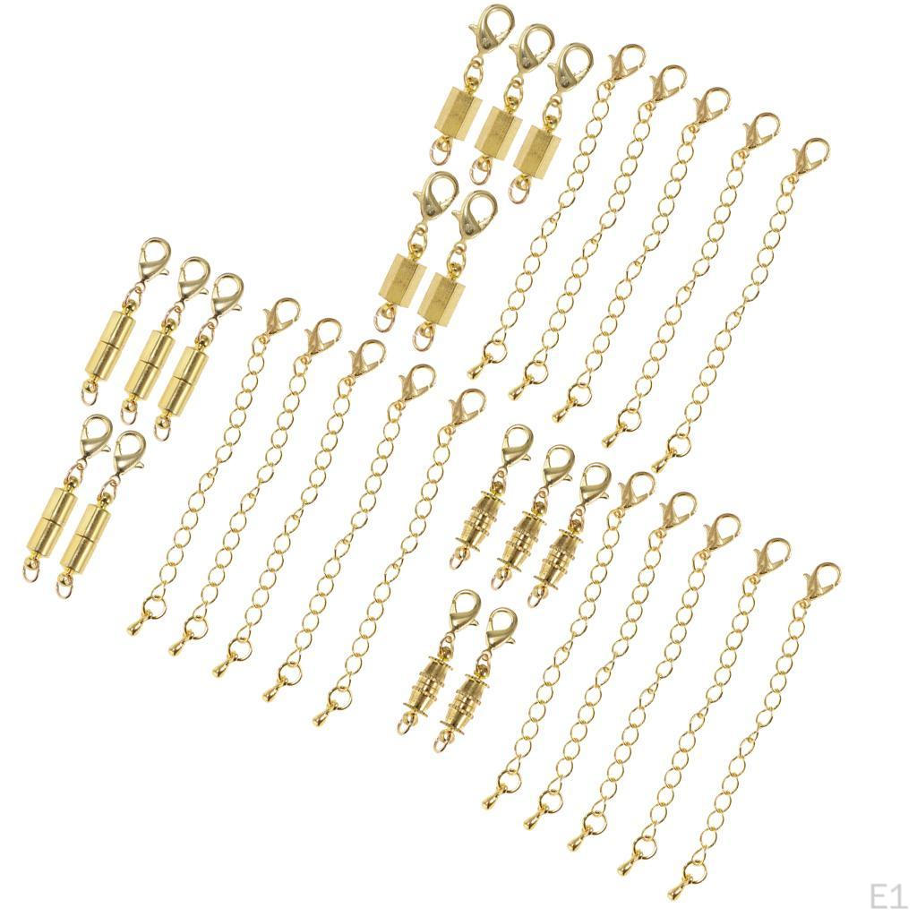 10Pcs Extender Magnetic Lobster Hook Clasp for Necklace Bracelet