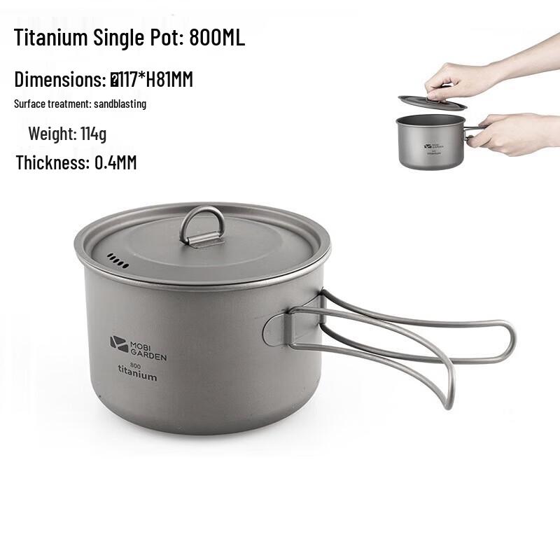 MOBIGARDEN Feast 800ml Titanium Pot