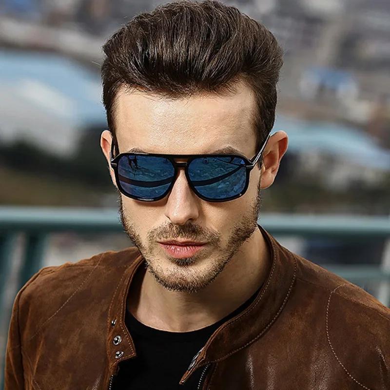 Latest Oversized Frame Square Sunglasses for Men Outdoor Use Driving Sun Eyeglasses Men Fishing Protection Glasses UV400 Oculos De Sol