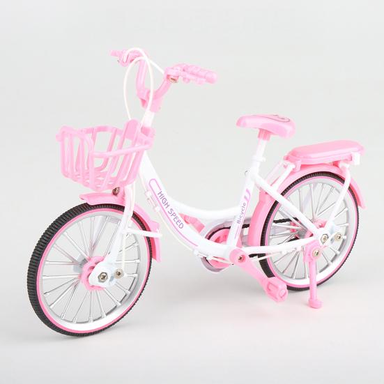 1:8 Scale Miniature Bicycle Model Movable Joints Alloy Die-Cast Bicycle Sculpture Simulation Bike Toy Home Office Decoration Cycling Enthusiasts Gift