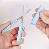 Mini Folding Pen Scissors Portable Safety Craft Scissors for Students Office
