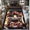 Kober Attack on Titan z křišťálového sametu, měkký protiskluzový koberec z křišťálového sametu pro obývací pokoj, ložnici, domácí dekoraci