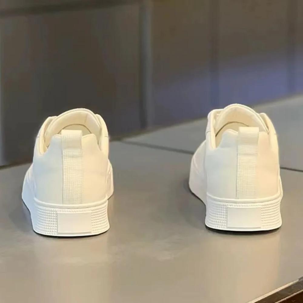 Fashion Casual Leather Shoes for Mens Spring and Autumn Breathable Flat Sports Shoes Men's Board Shoe Trendy Shoe Men Sneakers Trainers