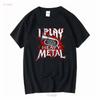NIEUW BEPERKT I Speel Heavy Metal Tuba Speler Marsband T-shirt lange of korte mouwen vintage Gewassen Zacht Casual mode homme