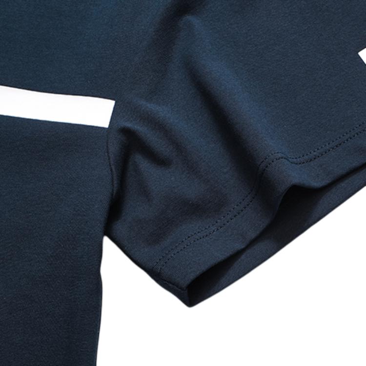 Fila Athletics Logo Print Loose Fit Round Neck Short Sleeve T-Shirt Women Tops Dark-Blue A11W131105F-NV