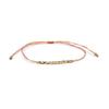 Bracelet - LUXENTER - Limley - Orange Cotton - 18 Carat Yellow Gold - Diameter 55 Mm