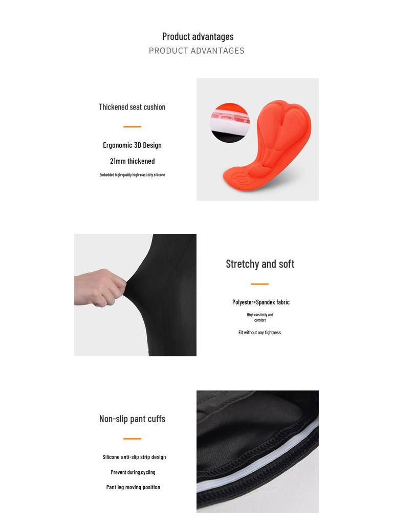 Unisex Summer Cycling Shorts with Latex Pad - Bike Apparel for Men & Women