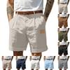 Pantaloncini Casual da Uomo Con Comode Tasche Leggere a Bottone e Pantaloncini da Spiaggia Monocromatici