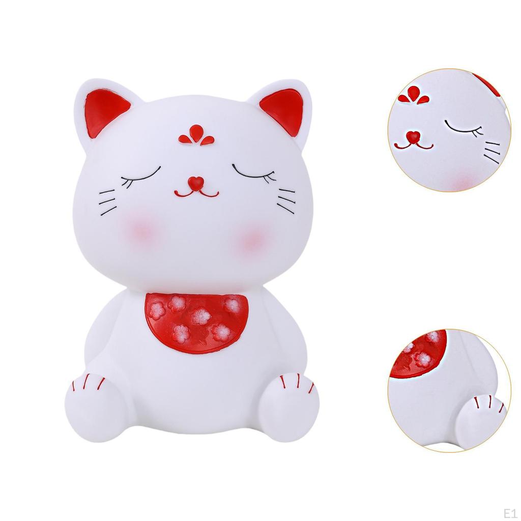 Cat Money Bank Piggy Animal Cute Novelty Desktop Ornament Saving Box