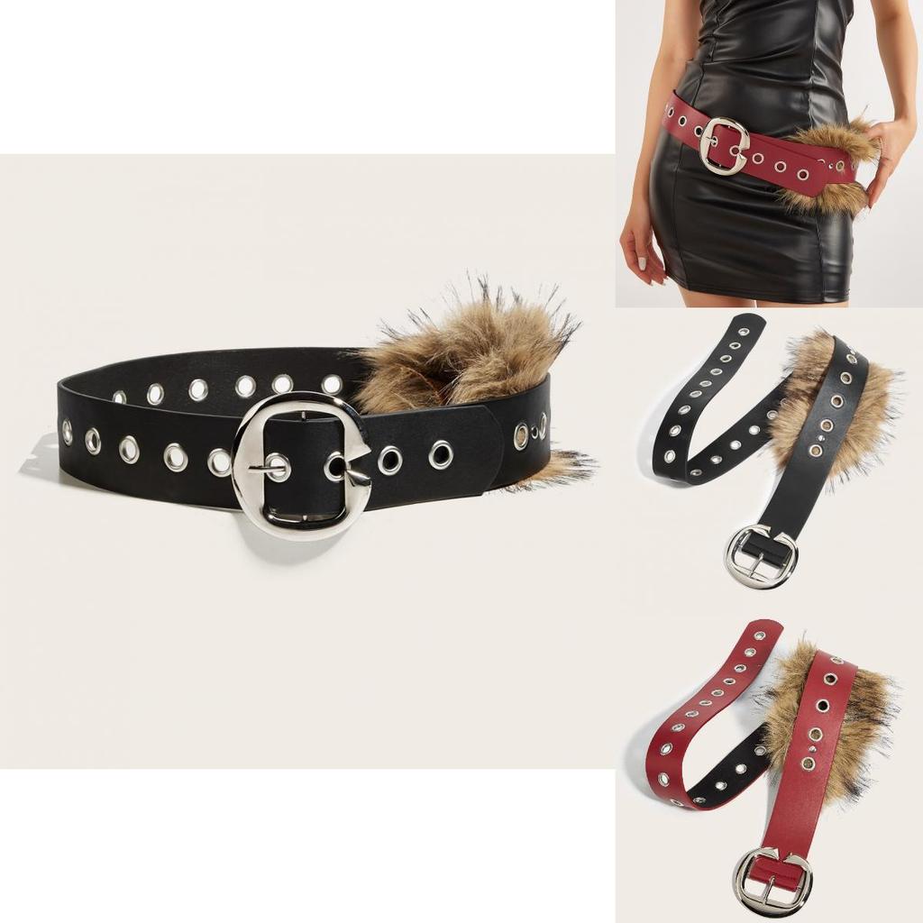 Modern Wide Faux Leather Waist Strap With Alloy Buckle For Casual Clothing