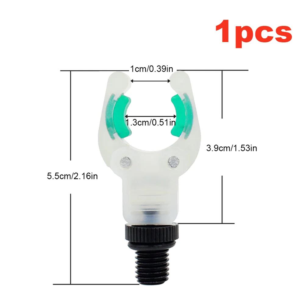 1/2Pcs Luminous Fish Rod Support Stand Heads U Shape Carp Fishing Rod Stand Rest Head Portable Holder Clips Fishing Rod Bracket