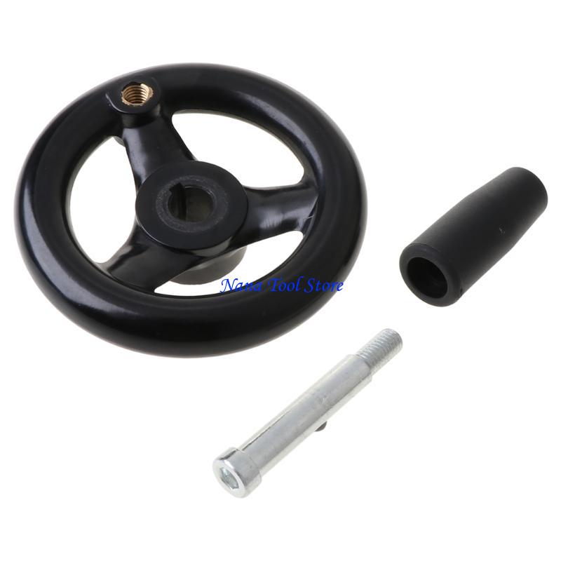 

31GJ 3.9 Diameter Hand Wheel for w/ Revolving Handle For Milling Machine чорний