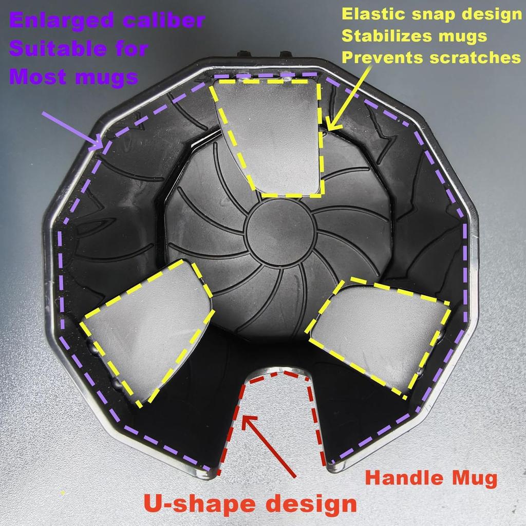 Car Cup Holder Extractor, Expandable Cup Holder for Car - Large Cup Holder Adapter