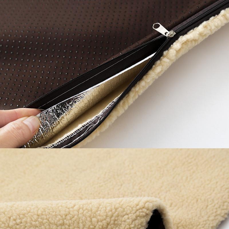 Winter Warm Lamb Wool Dog Bed, Pet Bed Mat, Cat Cotton Bed, Self Heating Cat and Dog Blanket, Pet Supplies