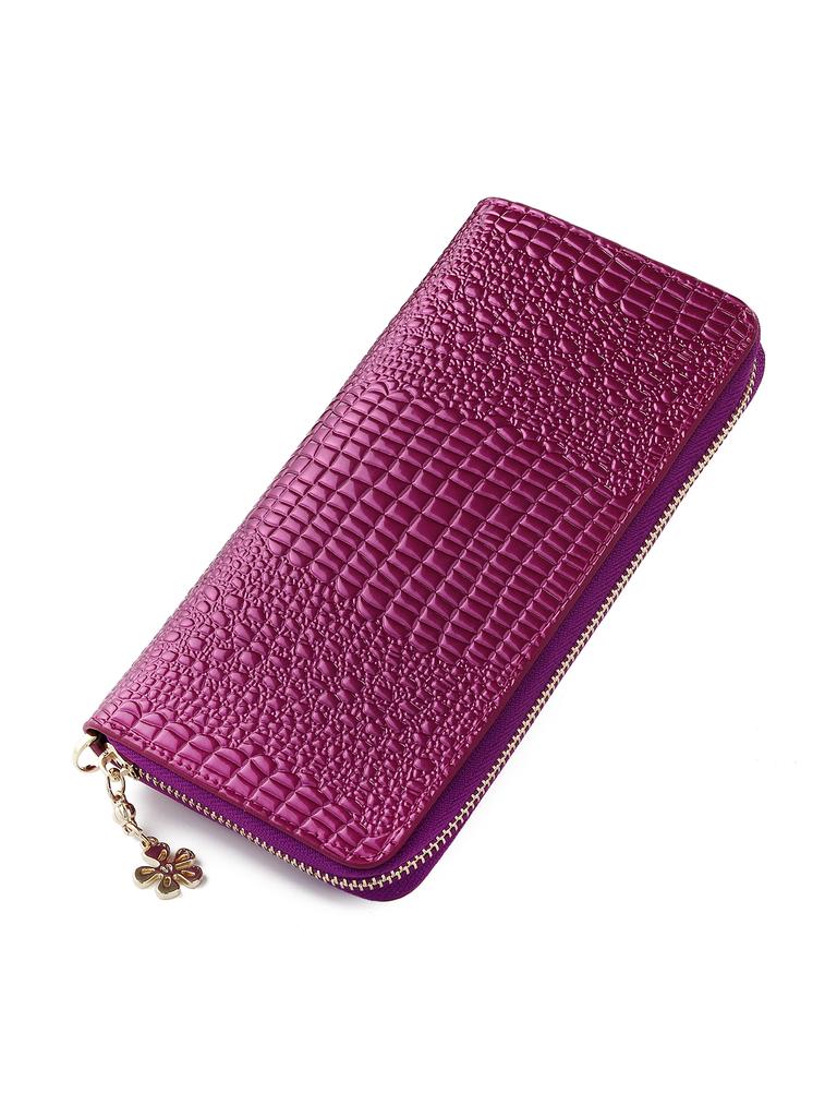 Fashion Women Wallet Long Zipper Clutch Purse Pu Leather Credit Card Holder Wallet