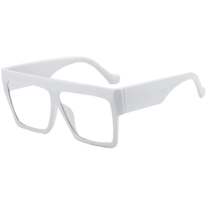 Fashion Designer Oversized Square Reading Glasses Women Men Large Frame Lady Elegant Eyeglasses Clear Anti Blue Light Vision +2