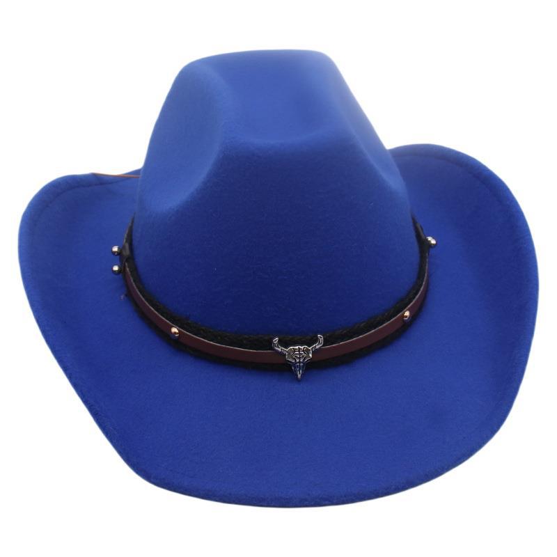 British Celebrity Style High-End Top Hat Tibetan Bull Head Accessories Travel Mountaineering Sun Protection Hat