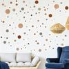 3 Pcs Bohemian Painted Dots Wall Stickers, Artistic Kids Room Decor with Self-Adhesive Removable PVC, Waterproof Peel and Stick Art