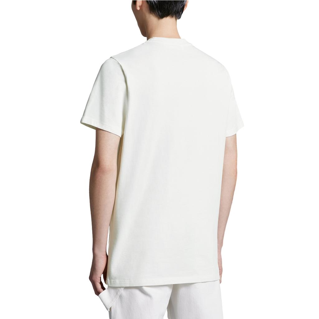 Moncler SS24 Year Of The Dragon Series Logo Patch Solid Color Crew Neck Short Sleeve T-Shirt Men T-Shirts White J10918C0005483927034