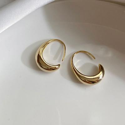 Fashion Metal C Hoop auskarai Temperament Wild Simple Retro auskarai