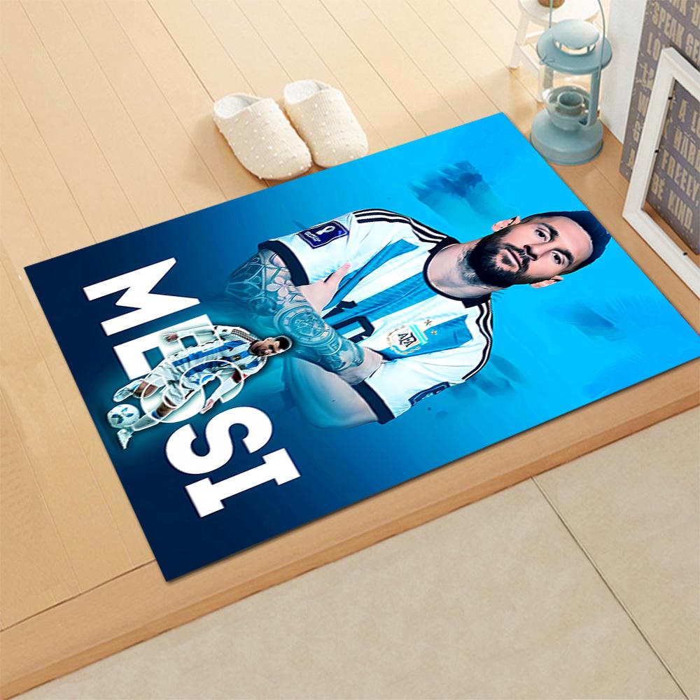 Argentina Messi Celebration rug for living rooms, bedrooms, home décor, and as gifts.