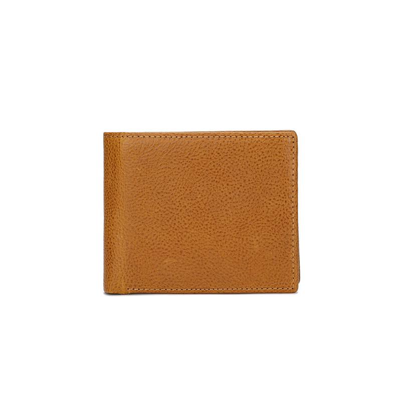 Men's Casual Vegetable-Tanned Leather Wallet – Multifunctional, Large Capacity, Short Coin Purse