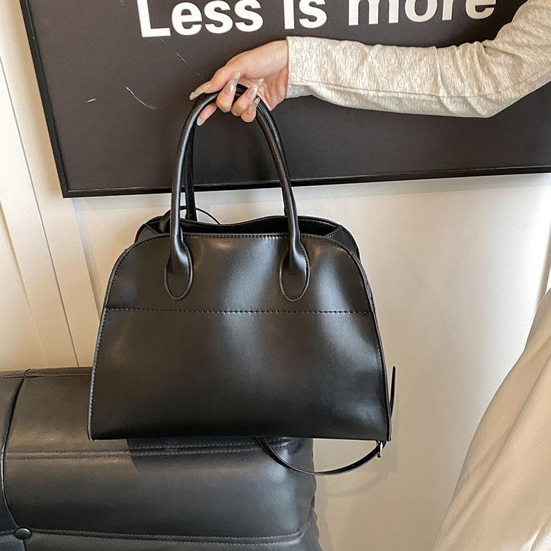 Tote Bag New Retro Solid Color Handbag Casual Versatile Messenger Bag Large Capacity Portable Shoulder Bag