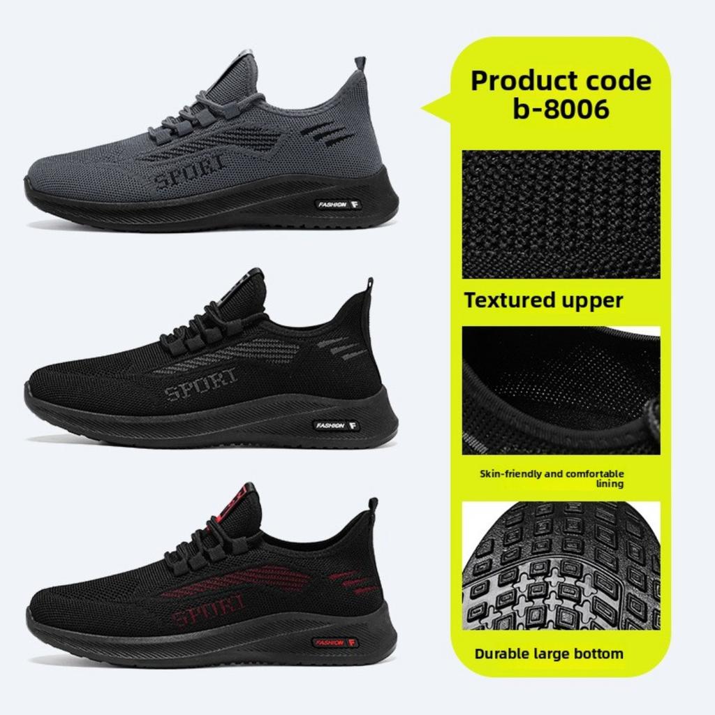 Men's Summer Shoes, Fly Woven Casual Shoes, Men's Breathable Soft Soled Shoes