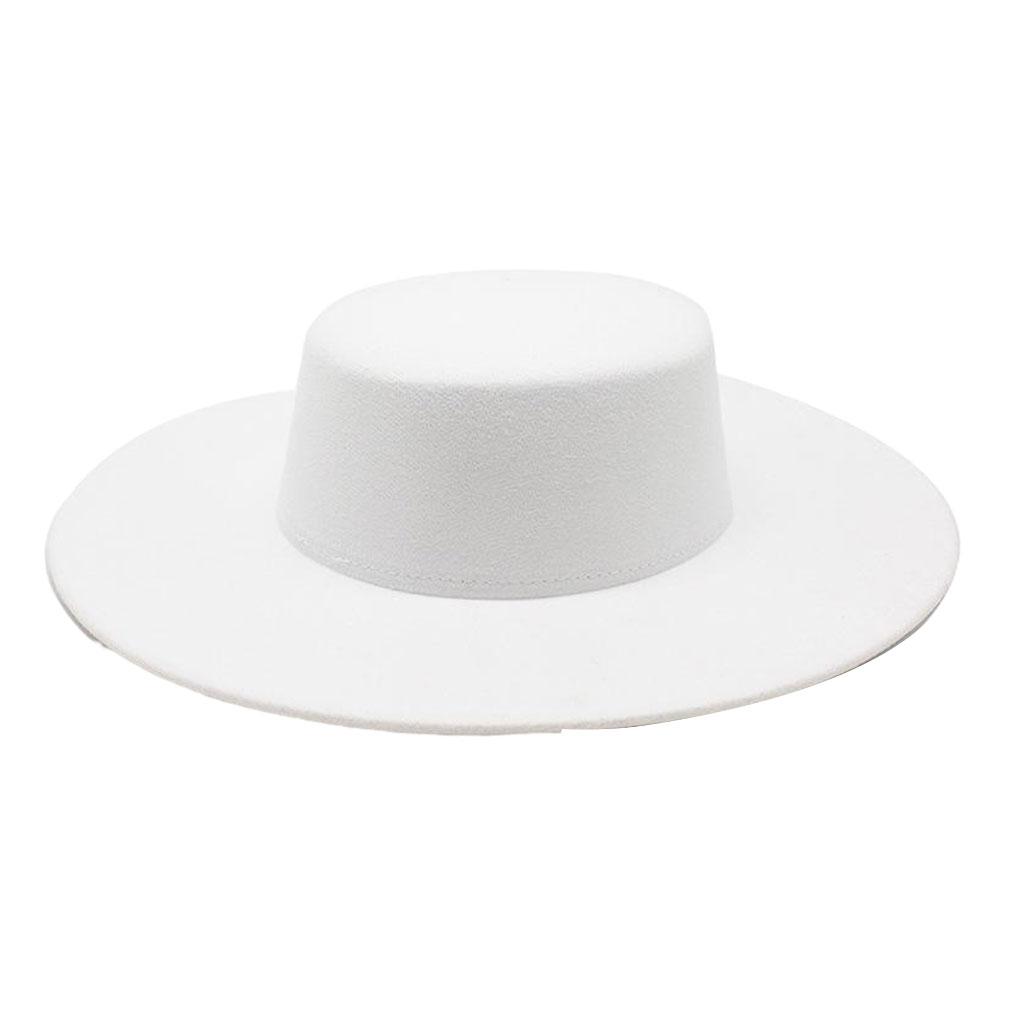 French Ladies Fedoras Top Bow Tie Fedora Hat Winter Autumn Imitation Woolen  Wedding Jazz Hats Flat Top Felt Hat Bowler Hats