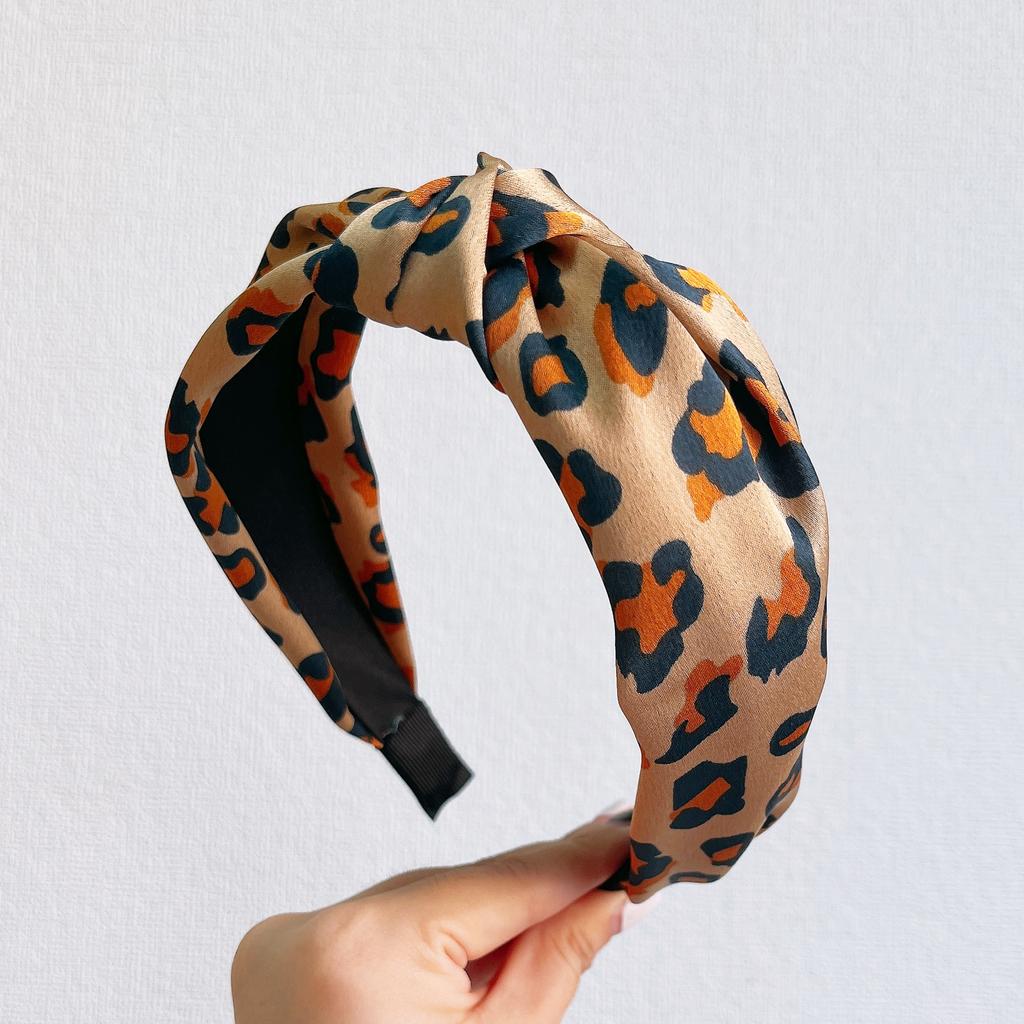 PROLY New Fashion Women's Hairband Leopard Flower Headband Center Knot Classic Headwear For Adult Hair Accessories