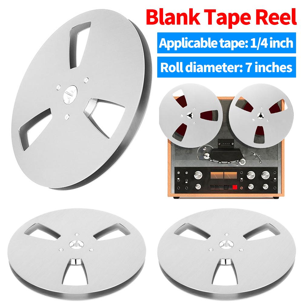 Open Reel Takeup Reel Aluminum Alloy 6 Hole Stainless Steel Screws 1/4 7Inch Empty Reel for Reel To Reel Tape Player For Reel