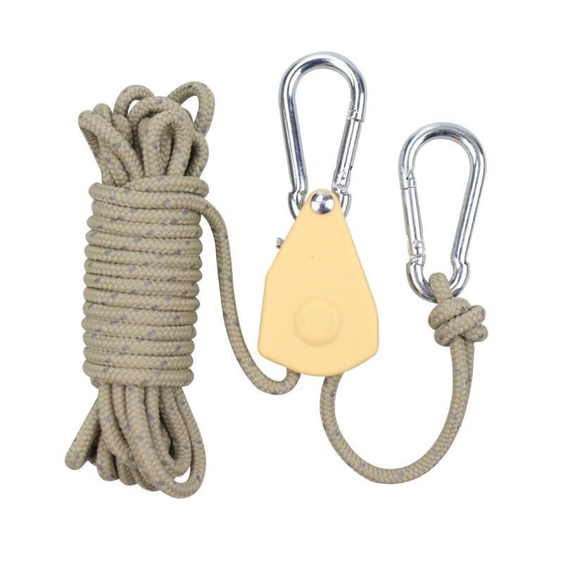 OEING Camping Tarp Pulley Guy Line Set