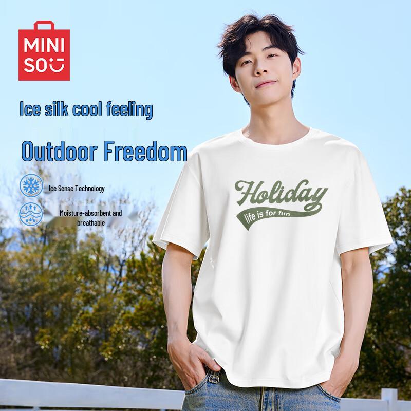MINISO Men's 2025 Summer Short-Sleeve T-Shirt