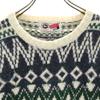 ARROW SPORT 80er 90er Altes Fair Isle Muster Langarmpullover M Strick Herren Gebraucht