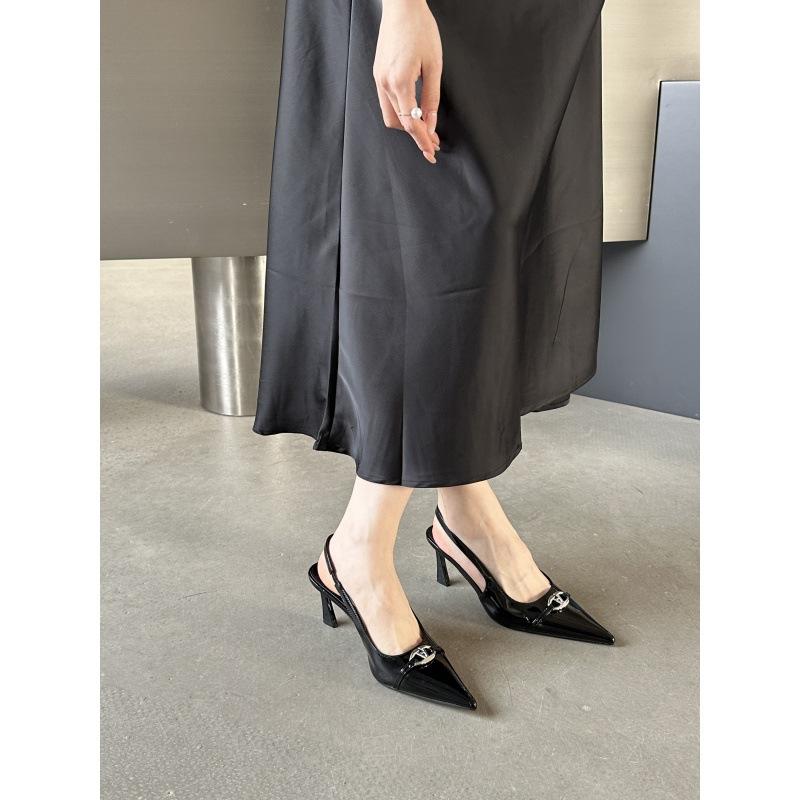 2025 spring and summer new pointed thin heel European and American fashion women's shoes